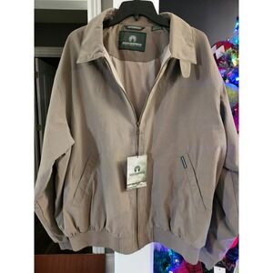 WEATHERPROOF Mens Willow Golf Jacket Khaki XL Classic Zip Up Outerwear